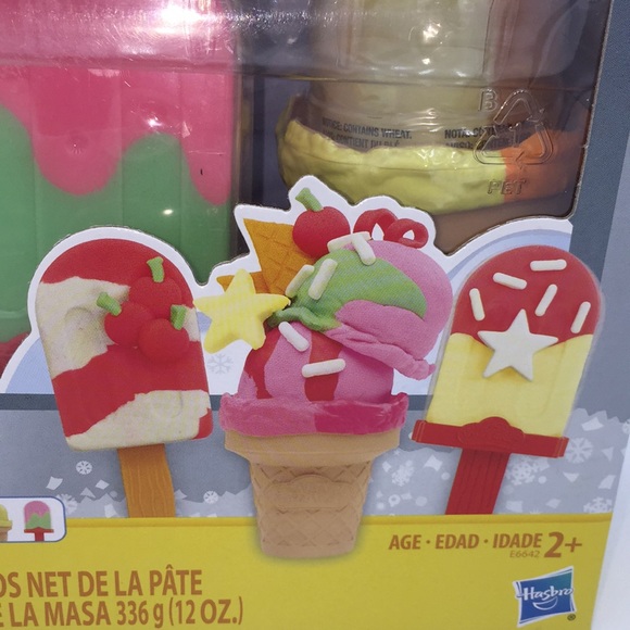 Play-Doh Ice Pop’s Ice Cream Cones Freezer Desserts Modeling Compound Hasbro New - Picture 2 of 9